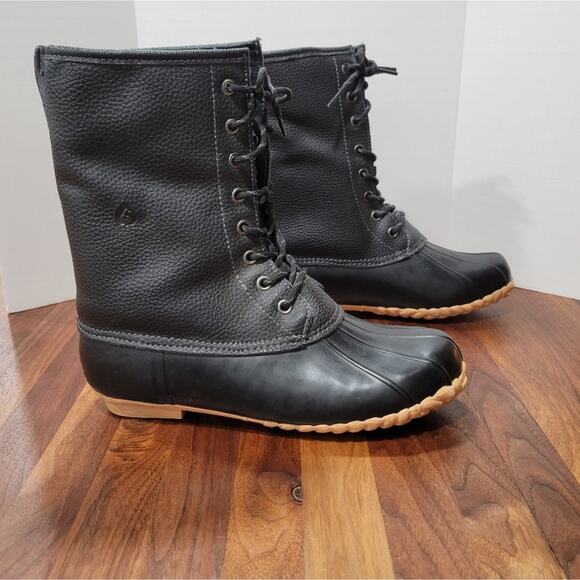 Sporto Delinda Faux Fur Lined Leather Upper Duck Boot EUC Size 11 - Picture 2 of 11